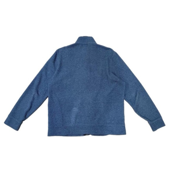 Tasso Elba Men's Navy Zip-Up Sweater - Picture 2 of 4